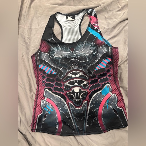 Blackmilk Tops - BlackMilk Mecha Knock Out Tank Top